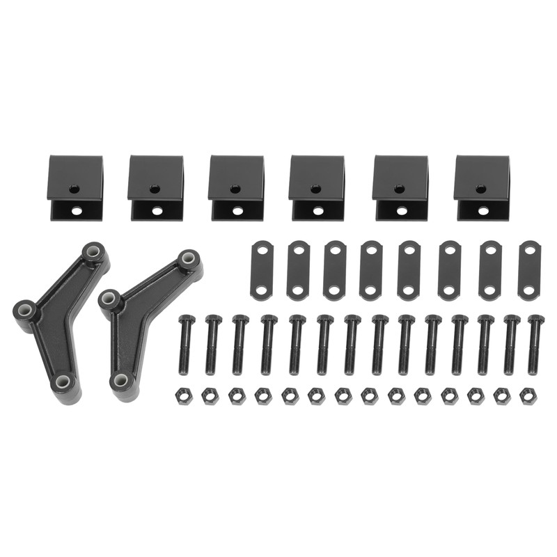 HECASA Trailer Leaf Spring Hanger Kit for Double Eye Springs
