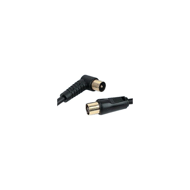 kenable RF Aerial Fly Lead Coax Right Angled Plug to