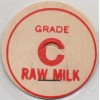 Milk Bottle Cap - GRADE C RAW MILK - generic cap - 1 5/8" dia.