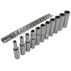 11PC 1/4" Drive DEEP SOCKETS Plus Rail