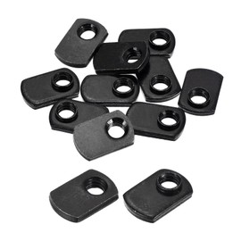 sourcing map Slide in T-Nut with Offset Thread, 10Pcs 5/16"-18 Carbon Steel Zinc-Plating Nuts for T Track Extrusions