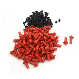 A ABSOPRO Mushroom Shaped Tire Repair Plugs 7.4mm 5.6mm Red Black (Set of 170)