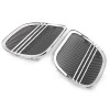Unbranded 2PCS Tri-Line Speaker Grills Cover Trim For Harley Road
