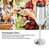 200ml Goblet Stainless Steel Champagne Glass Drinking Cup for Bar/Party/Banquet/PicnicGlossy