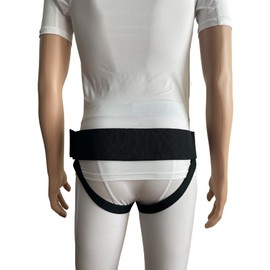 FlexaMed Hernia Gear Double Inguinal Hernia Groin Belt Black (L 38-42)