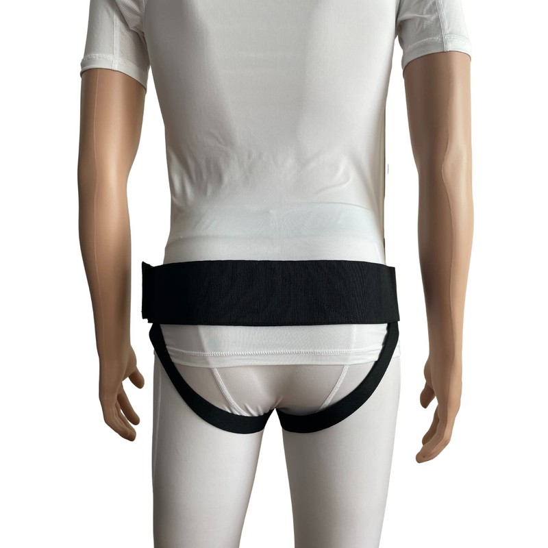 FlexaMed Hernia Gear Double Inguinal Hernia Groin Belt Black (L