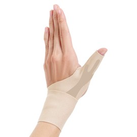 Alphax Thumb Thin Thin Doctor Wrist Support Fit Beige Left Hand Small
