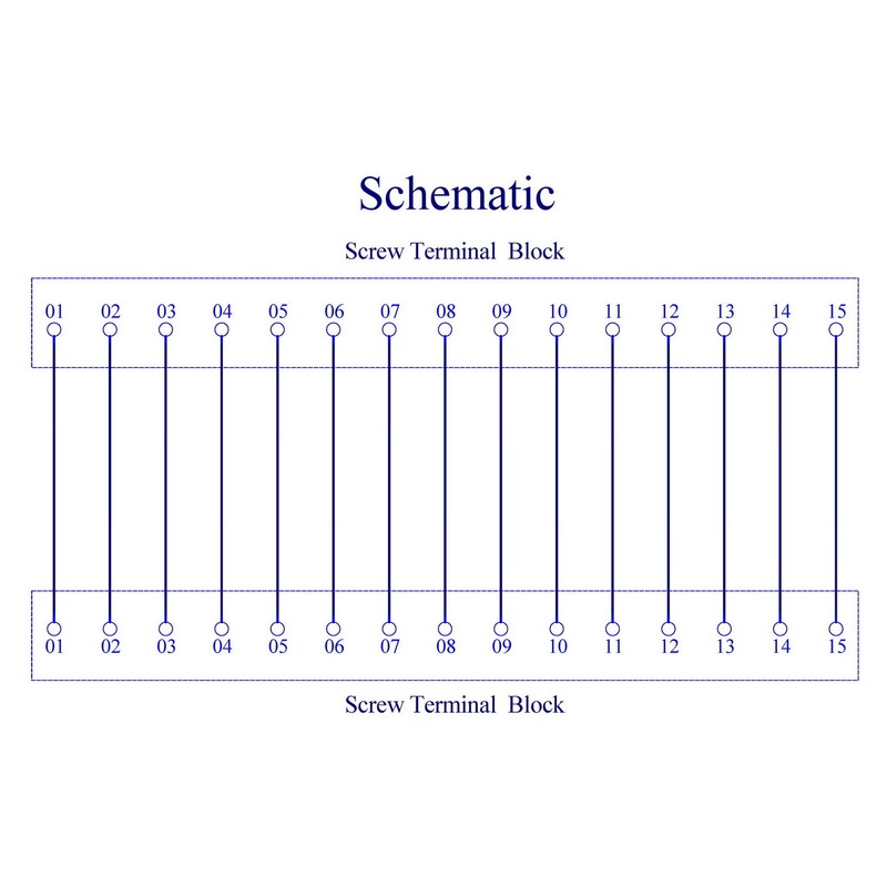 16Amp 300V 15x2 Position Terminal Block Distribution Module. OONO D-1658GP