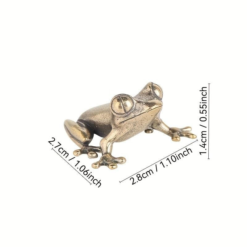 2PCS Brass Ornament, Frog Desk Crafts | Home Decor Exquisite