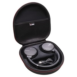 LTGEM - Funda Compatible con Auriculares Sony WH-CH720N / WH-CH520 / WHCH710N / WH-CH510 con cancelación de Ruido, Color Negro