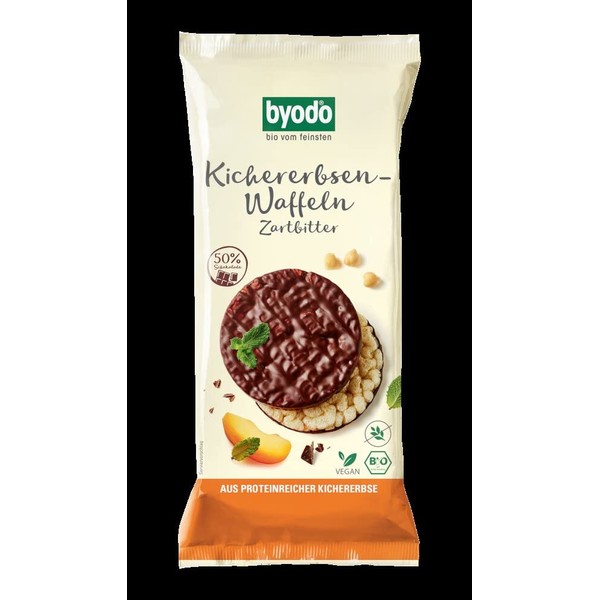 Byodo Organic Chickpea Waffles Delicate Bitter Protein Rich Chickpea 65 g (1 x 65 g)