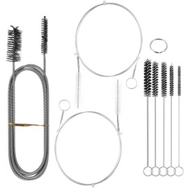 8 Pcs Bathroom Kitchen Sink Unblocker Tool, Bath Drain Unblocker Tools, Double Ends Plumbing Unclogger Tool Drain Cleaning Brush Tools for Bathroom Shower Kitchen Plughole Hair Clog Remover