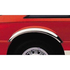 QMI 482003 -Fender Trim Compatible With Lincoln Town Car (1/2 Arch) Mirror Polished Stainless Steel 2" Wide Width Set Of 4