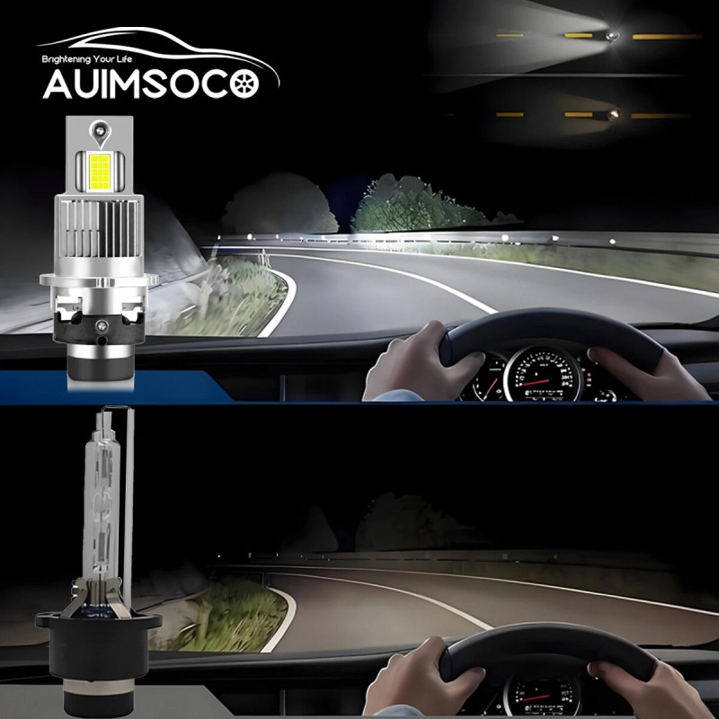 AUIMSOCO For Acura TL 1999-2014 D2S LED Headlight High Low