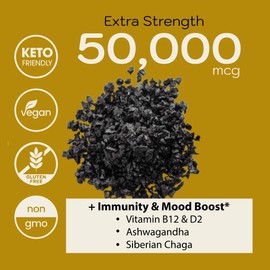 Shilajit Gummies for Men Women Pure Himalayian Extra Strenght 50,000 Resin for Metabolism Support Ashwagandha Siberian Chaga | 2 Months Supply Vegan Keto Friendly Cherry 60 Gummies