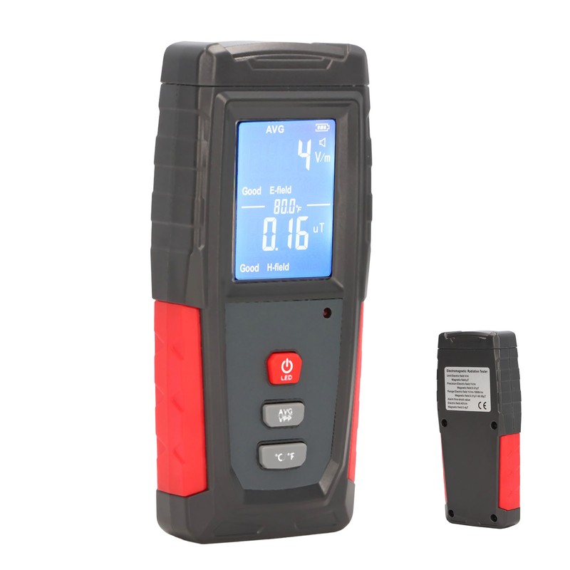 Electromagnetic Radiation Automatic Alarm Plastic Tester EMF Inspection 3.7V 600mAh