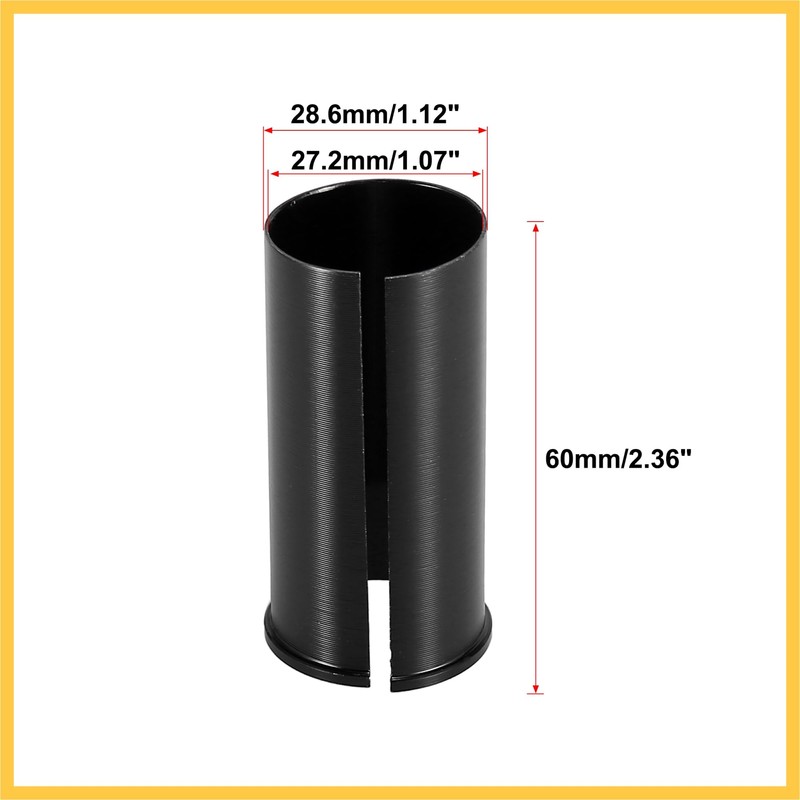 BULLSPANN Seat Post Bicycle Tube Adapter for 27.2mm to 28.6mm