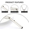 atnayo 2PCS Breathing Necklace, Portable Whistle Anxiety Breathing Necklace (Gold,