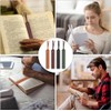 4 Piezas Leather Bookmark, Classic Stitched Bookmark, Bookmarks with Leather