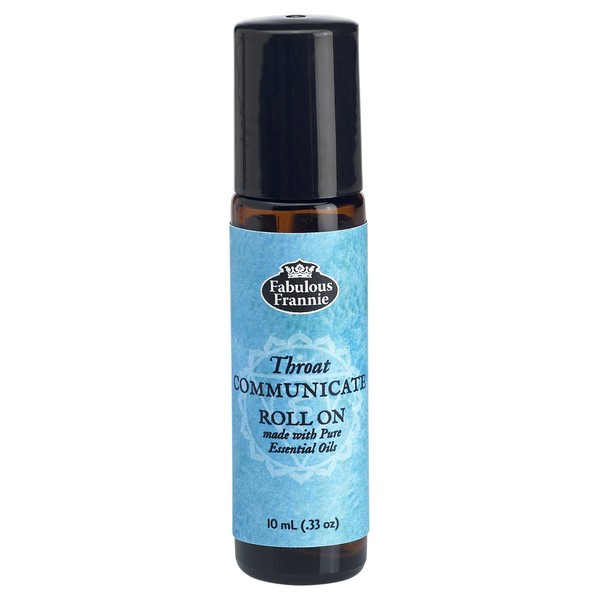 Fabulous Frannie 5th Chakra Throat Communicate Pre-diluted ROLL ON Made with Pure Essential Oils .33oz (10ml)