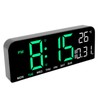 Digital Alarm Clock Large LED Display Desk Wall Clock with