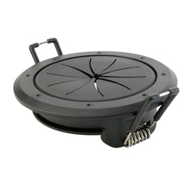 Construct Pro Speedy Spring-Lock Cable Pass Through Port | 2 inch Diameter | Black CON6061SPZ