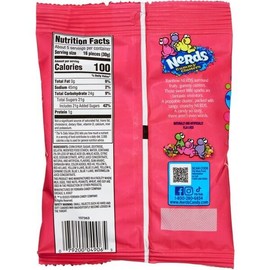 Nerds Candy Gummy Clusters Rainbow 5oz Peg Bag 24ct – Sweet & Chewy Fun