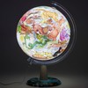 EXERZ 30 cm Art Globe Zodiac Illuminated - English Map