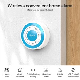 Alarm System for Home Security,WiFi+4G Smart Alarm Systems Kit with Instant App Alerts,NO Monthly Fees,Compatible with Alexa and Google,Smart Life or Tuya for Apartment,Kids Safety