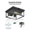 Craftersmark Outdoor Ceiling Light with Motion Sensor, Flush Mount Porch
