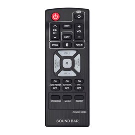 AULCMEET COV30748160 COV30748128 Replacement Remote Control Compatible with LG 2.1ch Bass Sound Bar Audio System NB2540 NB2540A