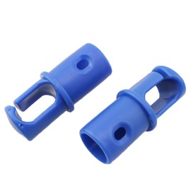 YTgilo 6PCS Plastic Trampoline G Hook Pole Caps Trampoline Fence Pole Caps Universal Trampoline Net Pole Caps Blue Jumping Bed Accessory Fits 1.1 Inch Diameter Poles