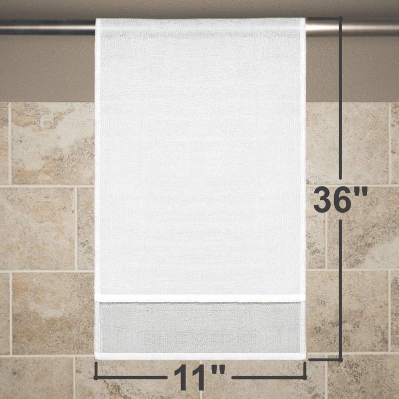Extra Long (36 Inches) Exfoliating Bath Cloth/Towel (4 Pack) Gray,
