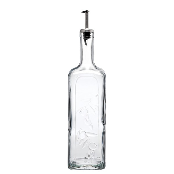 Pasabahce 80230 Glass Oil Bottle, 1 Litre