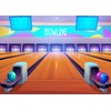 PHMOJEN Bowling Backdrop, Ball Scoring Screen Indoor Sports Brown Floor,