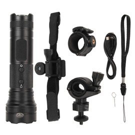 Bicycle Helmet Camera 4K HD IP66 Waterproof 5 Lighting Modes Sports Action Camera with LED Flashlight for Cycling Camping