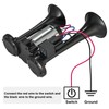 CZC AUTO 12V 120dB Air Horn Dual Trumpets, Super Loud