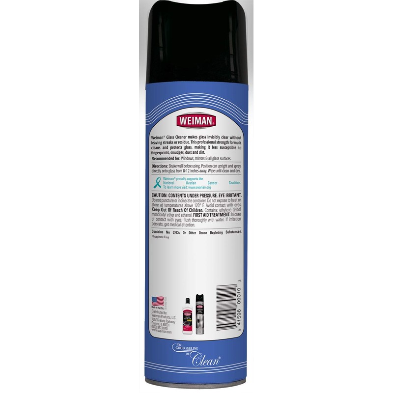 Weiman Glass Cleaner - 19 Ounce (6 Pack) - Safe