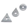 OSCARBIDE 3-Piece Carbide Scraper Blades Set, Round/Drop/Triangle Shapes, Removes Paint/Glue/Varnish/Rust,