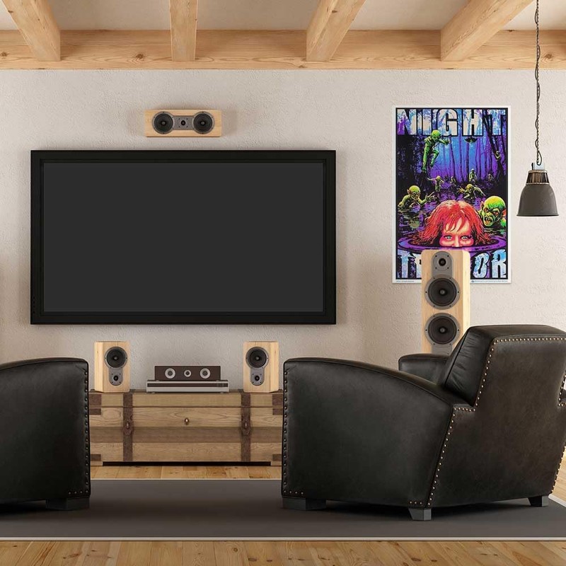 Night Terror - Flocked - Blacklight Poster - 23" x