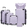Cream Beige Expandable 6 Pcs Luggages Set Factory Product with