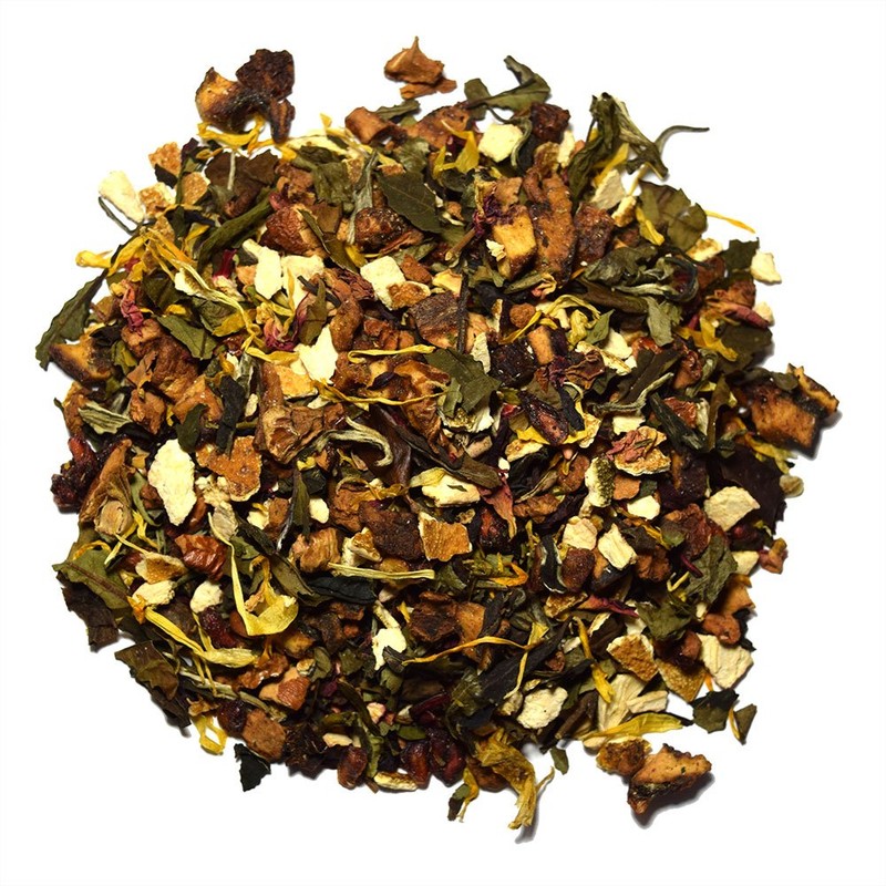 Organic Positively Tea Company, White Mimosa White Tea, Loose Leaf,