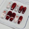 Magnetic Churros Handmade Nail Tips - Short Oval / 자석