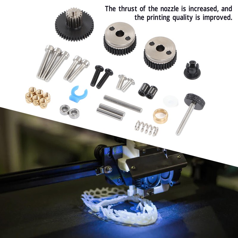 Extruder Accessory Kit Cap Round Screws Spring Bearing Shaft Feeding