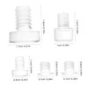 TEHAUX 50pcs Collision Pads Clear Rubber Grippers for Furniture Cabinet