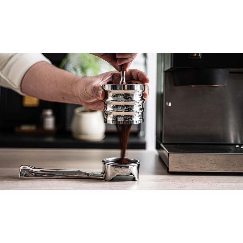 CafeSing COD 58mm Espresso Portafilter, All Stainless Steel, 180° Horizontally