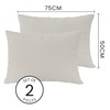 MOHAP Zippered Pillowcases 50X75 cm 2 Pack Super Soft Breathable