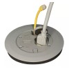 HUBBELL Low Profile Floor Box Cover Gray Plastic P-6347