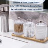 WISIEW Swab Holder Canisters with Lid, Bathroom Qtip Dispenser Apothecary