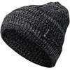 Hurley Men's Cuffed Beanie - Loose Knit Winter Hat (Black/Grey,